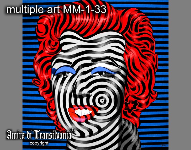 Celebrity Famous Well Known Artist Wall Art Pop Optical Painting Marilyn Monroe gallery