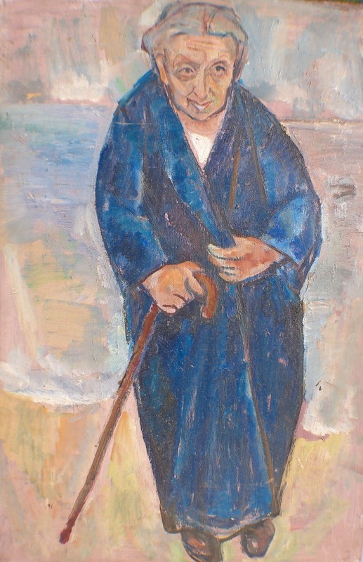 1897 – 1984 EMANUEL ROMANO , OLD WOMAN