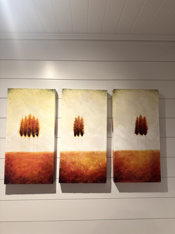 Triplets Painting Sign E.H. «Edwin» Klink