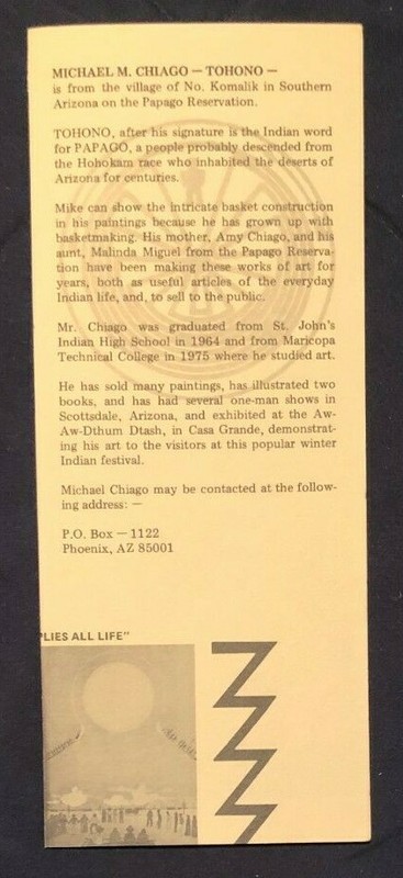 MICHAEL CHIAGO SIGNED ORIGINAL BASKET & POTTERY PAINTING 13 5/8" x 11 5/8" gallery