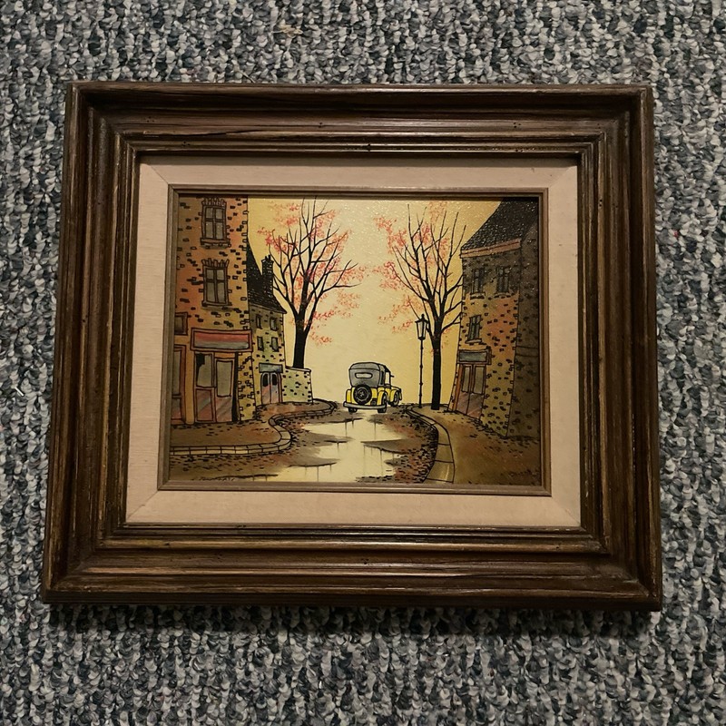 L. Ryan Original painting Giclee Print Framed On Canvas Signed.