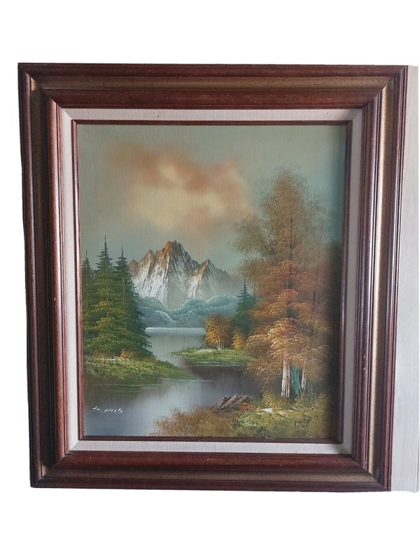 S Hills oil painting original framed