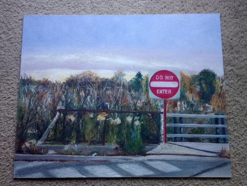 Oil Painting on Linen Panel – Detour –