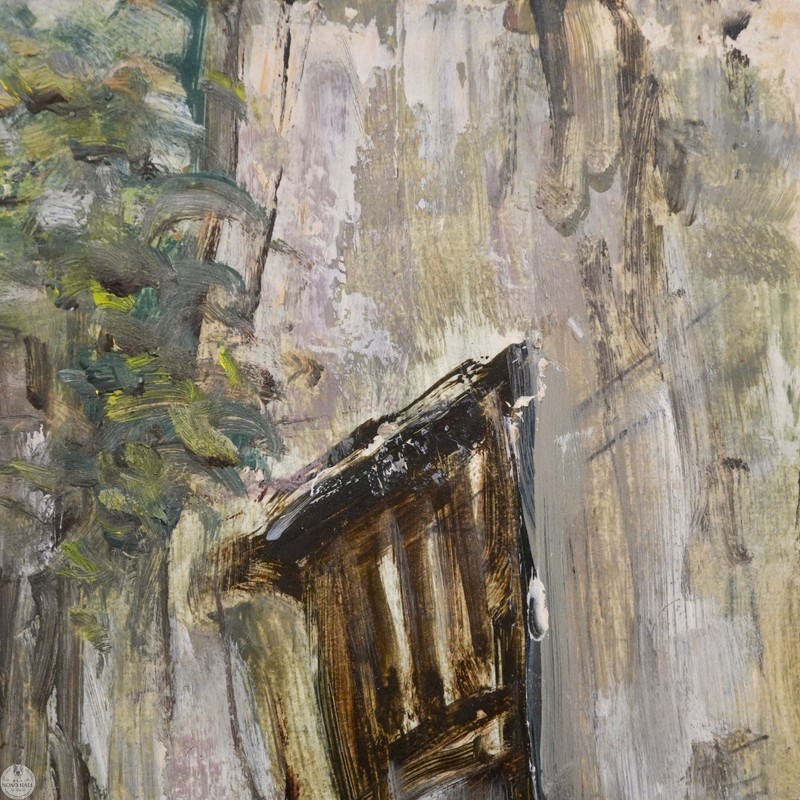 Vintage Original Impressionist Cityscape Oil Painting "Echoes of An Old Street" gallery