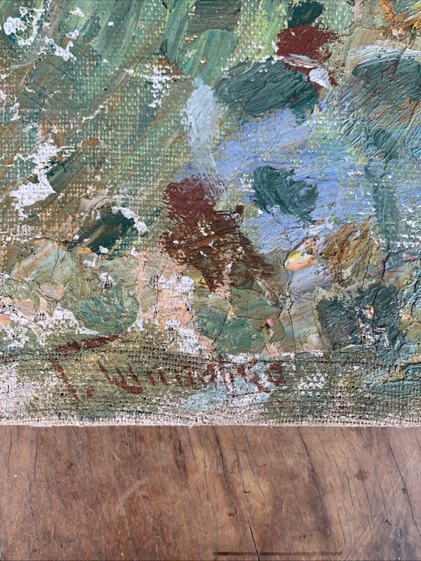 Wonderful Impressionist O/C by Well Known Soviet Ukrainian Artist G. A. Shponko. gallery