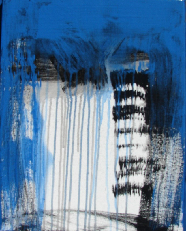 Modernist ABSTRACT PAINTING Expressionist MODERN ART CRIES OF THE SKY by FOLTZ $