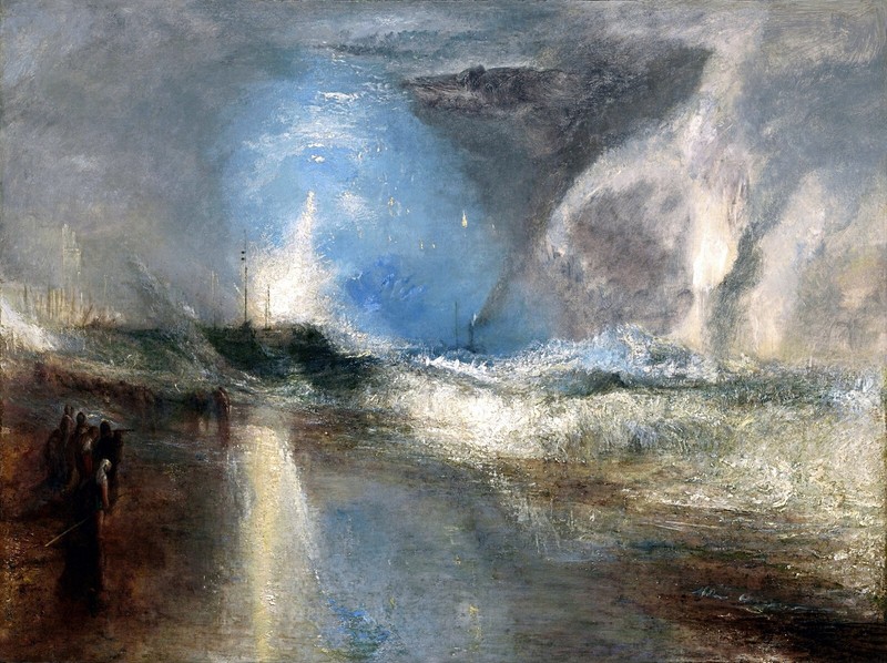 Rockets and Blue Lights Steamboats Painting by Joseph Turner Reproduction