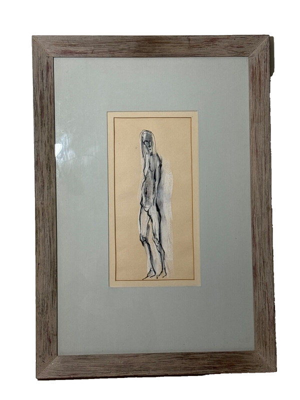 David Von Schlegell Modernist Impressionist Abstract Nude Figure Painting