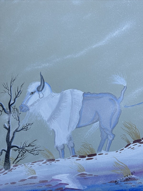 NATIVE AMERICAN INDIAN PAINTING BA TA DEE GERALD WAYNE MOORE LISTED FAMOUS TRIBE gallery