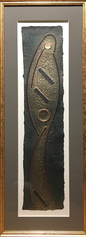 Bertrand Casaubon (Canadian) – Mixed Media Paper Relief – Abstract Composition