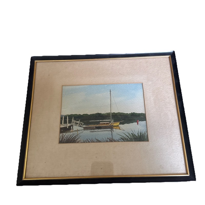 Watercolor of the River By Natalie S Thompson Picture 5×7 Frame 12×10