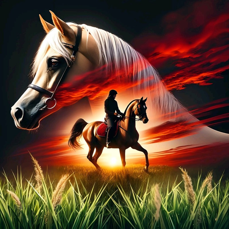 Beautiful Arabian Horse Painting