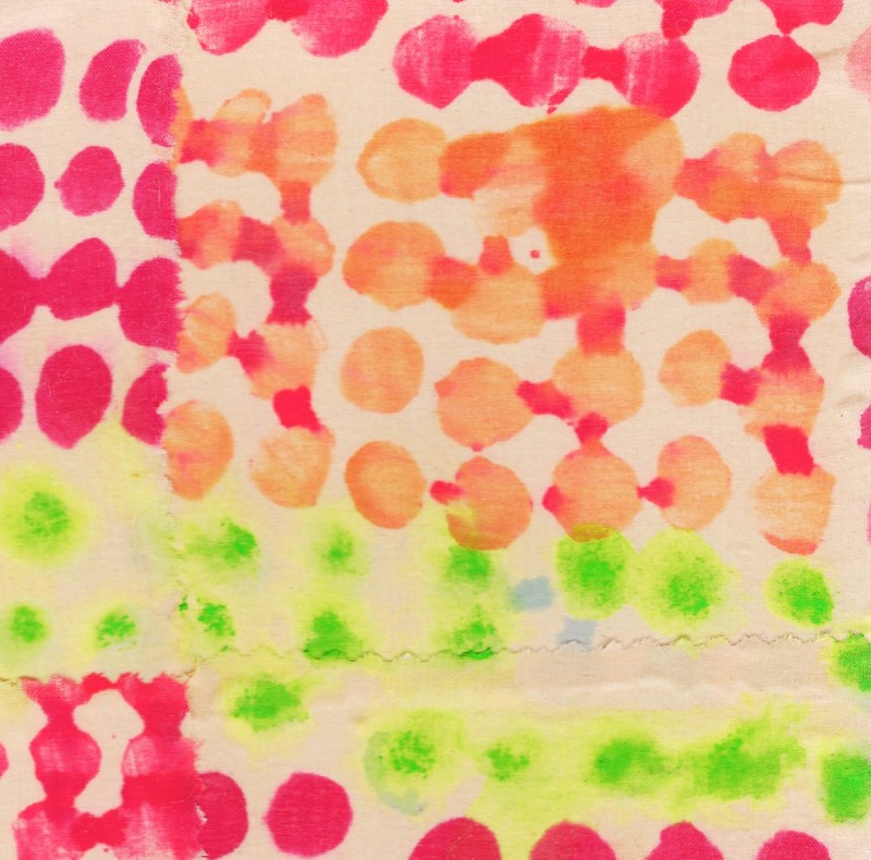 Original Colorful Abstract 8x8 Acrylic on Wood, Cherry Pie, Holly Hammond gallery