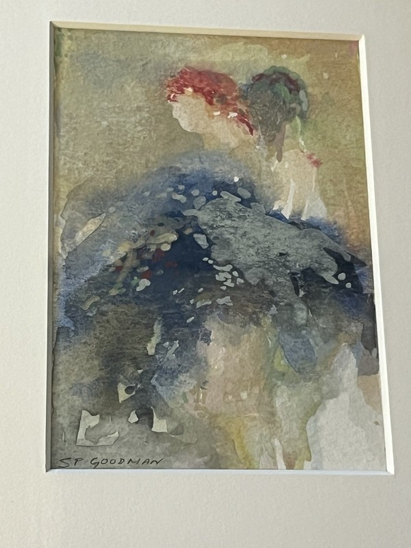 Signed Steven P. Goodman Vermont Watercolor Painting