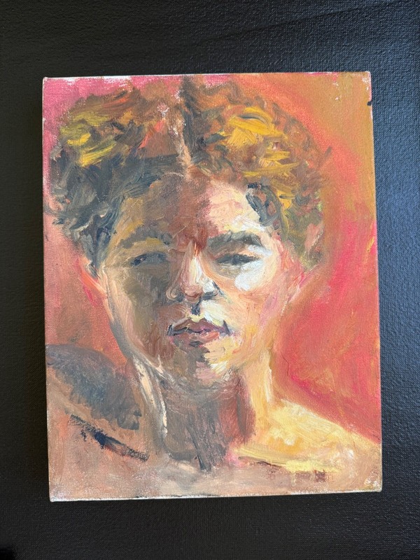 CHARMING PORTRAIT, ORIGINAL OIL PAINTING