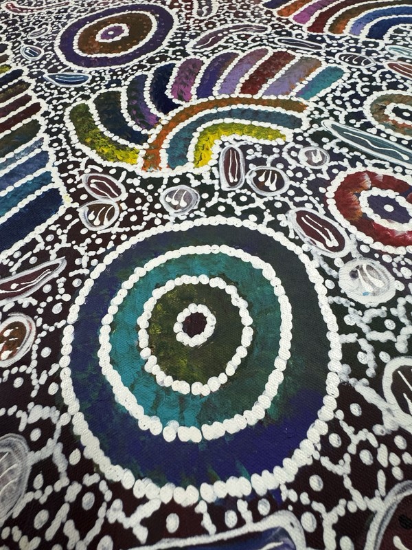 Jedda Purvis Kngwarrreye 💕Aboriginal Art 90cm X 70cm COA Supplied. JP16J-B gallery