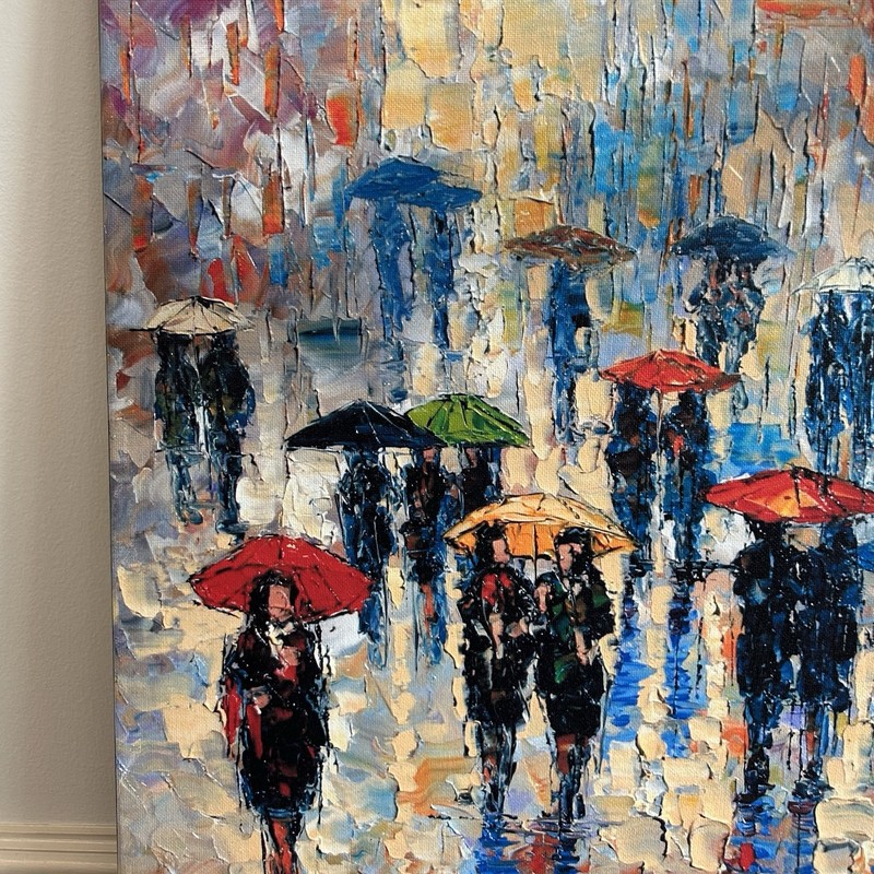 "Cloudy Day" by Andre Dluhos Stretched Canvas Print Signed gallery