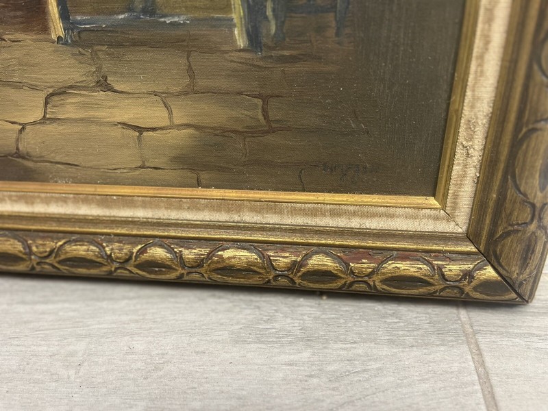 A.B. Simpson. Rare, very old, signed by the author, handmade painting. gallery