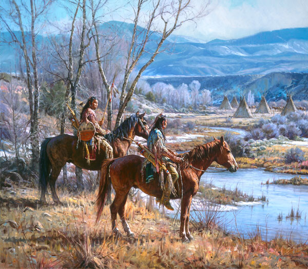 MARTIN GRELLE » Apsaalooke Sentinels » Limited Edition Signed and Numbered Horse