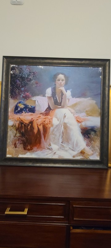 Pino ‘First Glance’ Limited Edition Signed Framed Giclée Canvas Certificate
