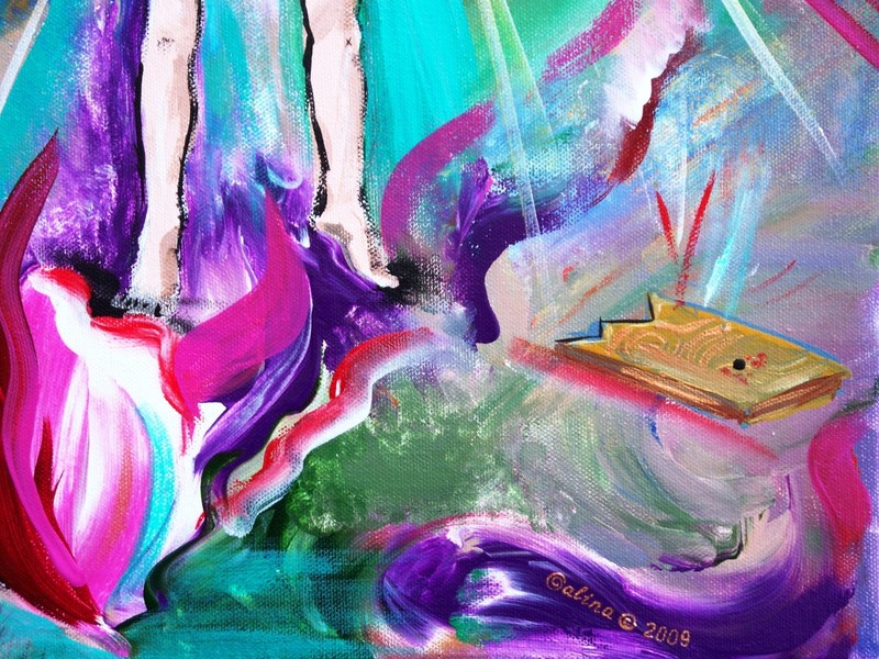 Resurrection - Original Abstract Acrylic Painting on Stretched Canvas by Galina gallery