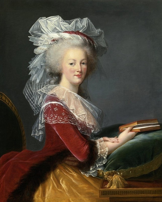 Hand Painted Oil Painting Elizabeth Louise Vicky Le Blanc Marie Antoinette 36″