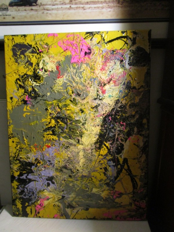 ACRYLIC ABSTRACT PAINTING ON CANVAS AN ORIGINAL BY MUSKYAI gallery