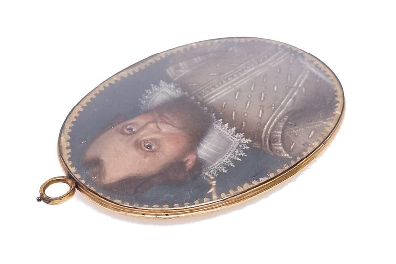 6 x EARLY ANTIQUE ENGLISH PORTAIT MINIATURE COLLECTION GILT FRAMES c1600 - c1650 gallery