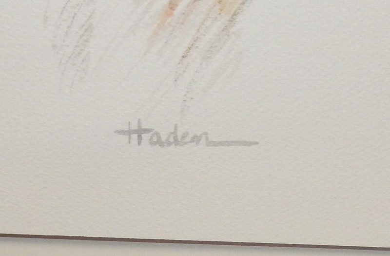 HADEN BLACK AND BROWN CAT ORIGINAL WATERCOLOR PAINTING gallery