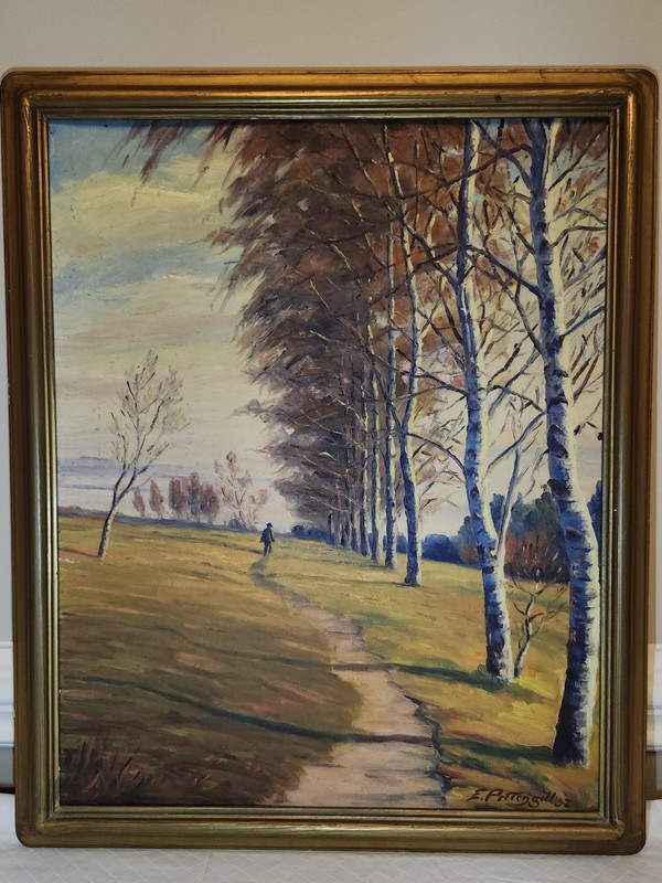 ERNEST EUGENE PETTENGILL 1937 Oil Canvas Painting Early 20th Cen. Impressionist gallery