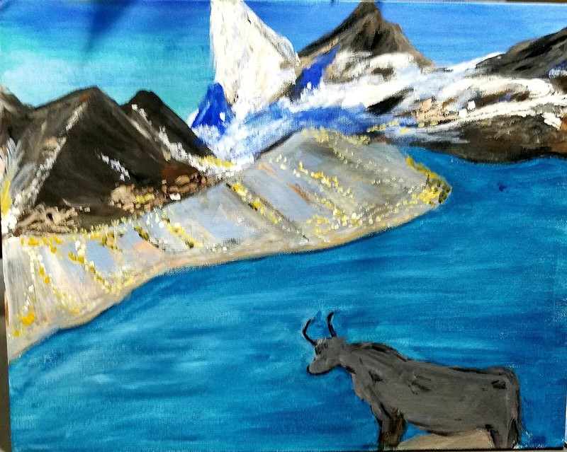 Jumla Lake Nepal Beauty on Canvas for Your Home and Patio Décor  