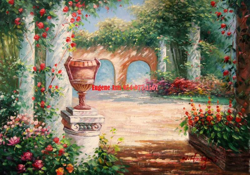 12×16″(31x41cm) 100% hand painted oil flat ,50%OFF, Home Dec/Garden/Kids