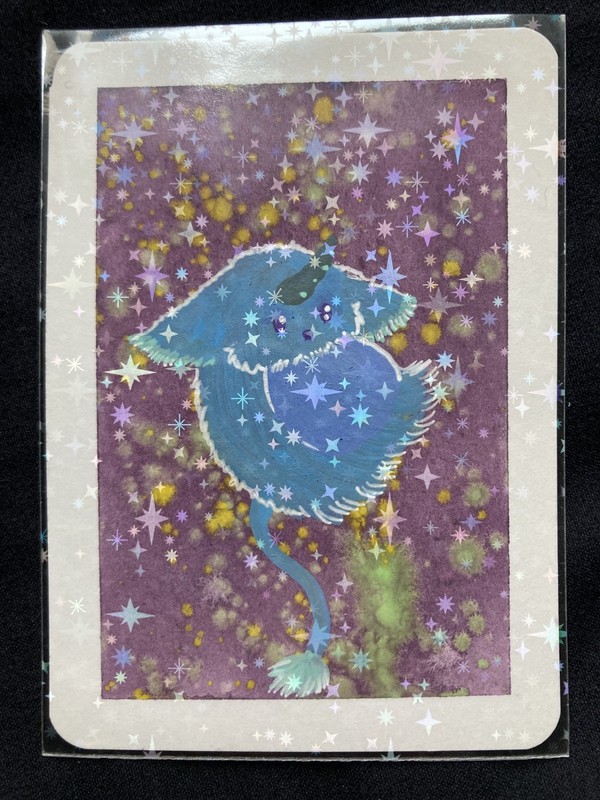 Original ACEO Art Card | OOAK Fantasy Creature | Watercolor & Ink | Whimsical