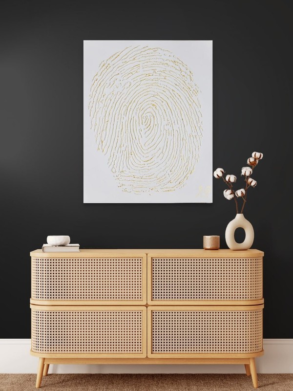 Paintings on canvas Fingerprint Original Signed by author Inna Parkhomenko gallery