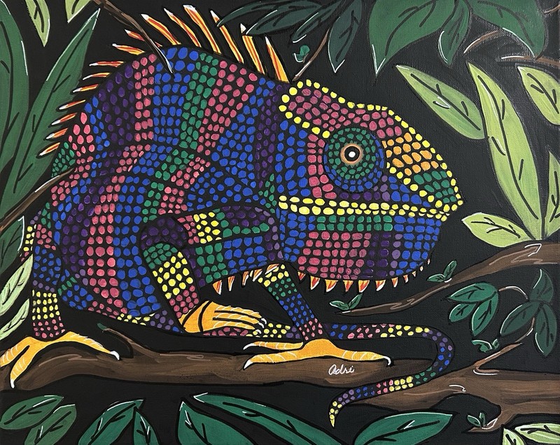 Hand Painted Original 16×20 Inch Acrylic Painting On Wrapped Canvas Artwork