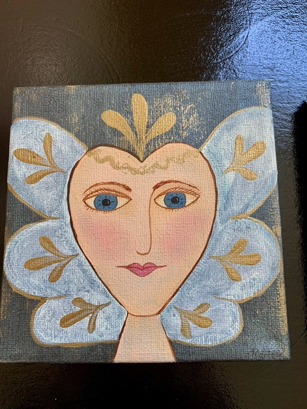 Set Of 2 Hand Painted Little Princess artwork , Adorable gallery