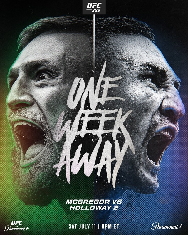 Conor McGregor vs Max Holloway 2 UFC Poster Rematch MMA Fight Art Print gallery