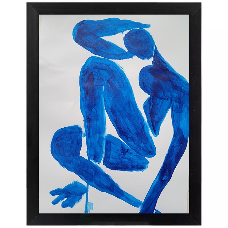 Expressionism/Abstract 9×12 Matisse Blue Nude Signed Hand Made Painting