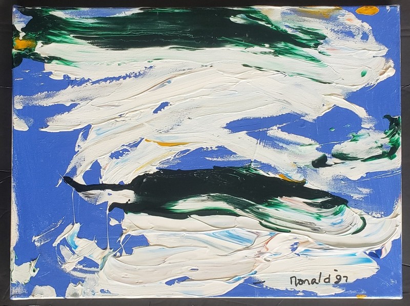 WILLIAM RONALD (1926-1998) CANADA SIGNED OIL CANVAS PAINTERS ELEVEN BLACK CLOUD