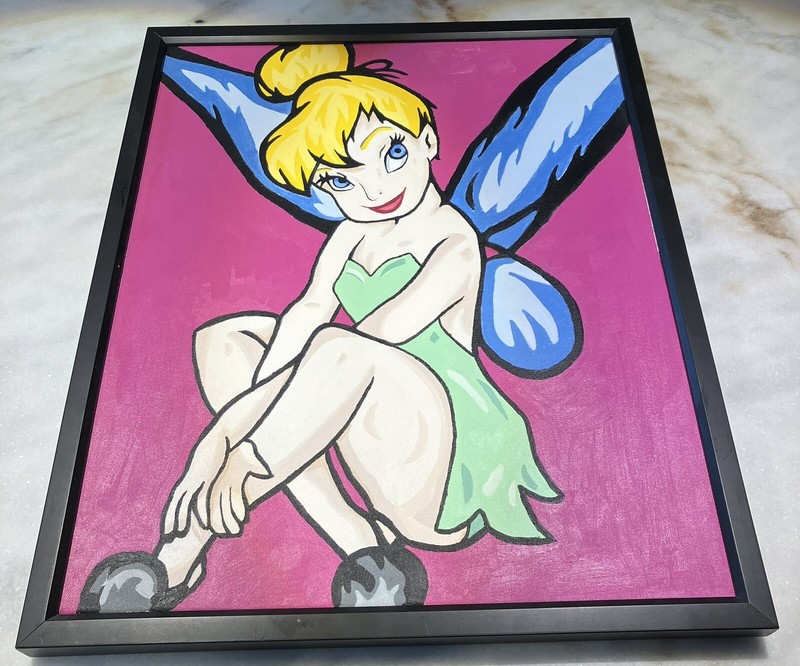 Tinkerbell Painting Art 26x22x1.5