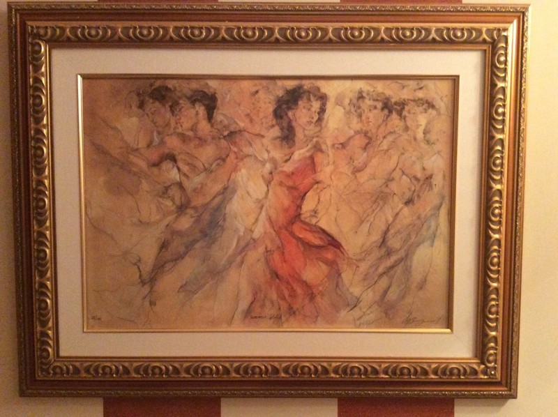 Gary Benfield, Summer solstice signed, framed, on canvas