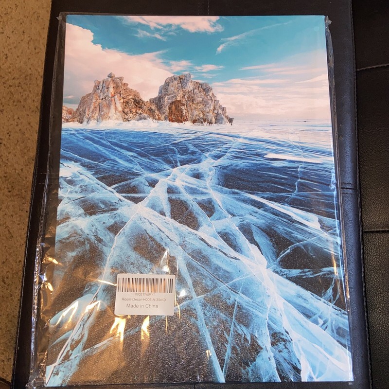Blue Glacier Landscape Canvas Art Size 12×16