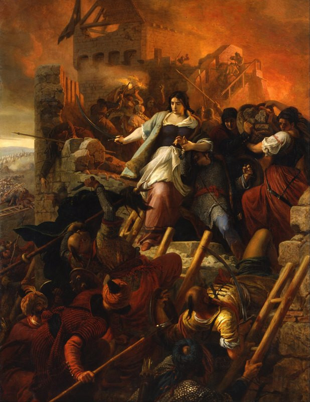 stunning oil painting handpainted on canvas-The brave battles of women