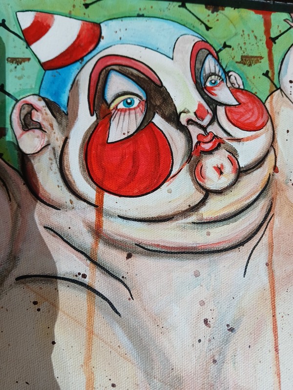 Vintage Streetart Graffiti Painting Signed LEX