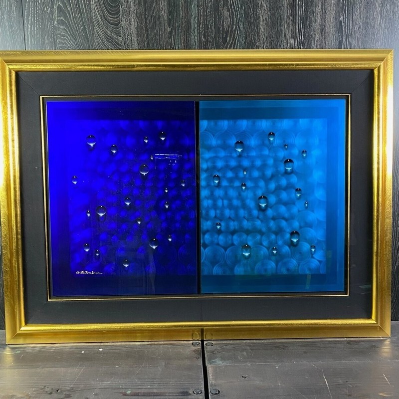 Christian Riese Lassen Unique Works Metal Essence Signed Original Painting COA