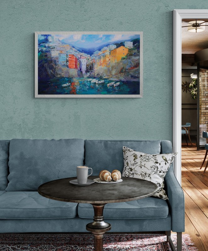 Original artwork Italy Landscape IMPRESSIONISM Oil on canvas by S Chernyakovsky gallery