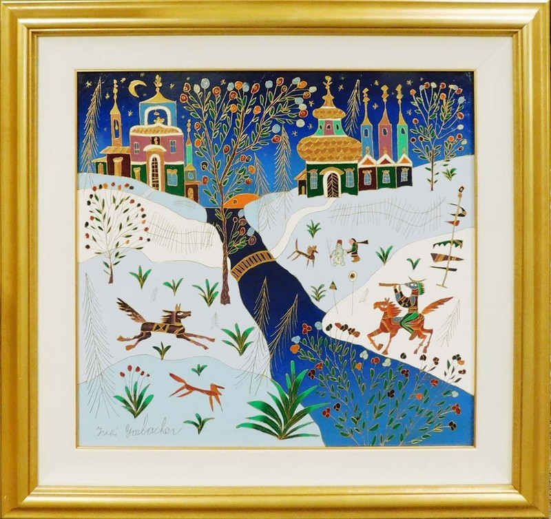 Yuri Gorbachev «Winter Near St. Petersburg» Original Oil Painting Canvas, Russia