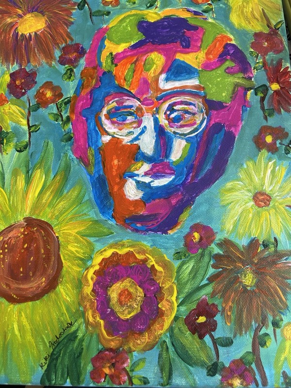 John Lennon Art 12x16 Done In Acrylic gallery