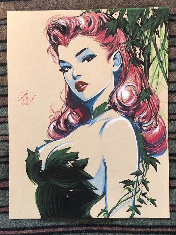 AWESOME ORIGINAL COMIC ART ILLUSTRATION BEAUTIFUL RED HEAD GIRL WOMAN gallery