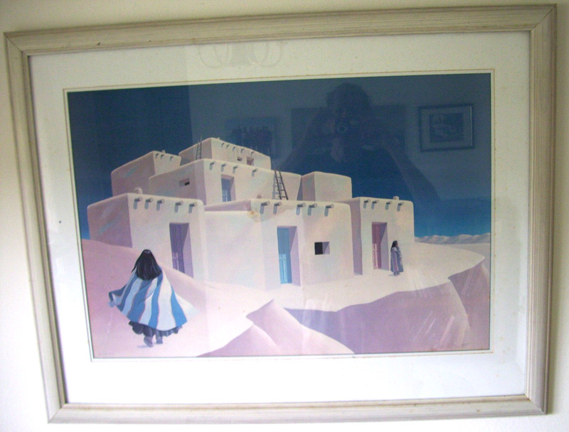 Deborah Hiatt «Beyond the Dream» Signed 29 1/2″ x 19 1/2″ Print Framed SW Art